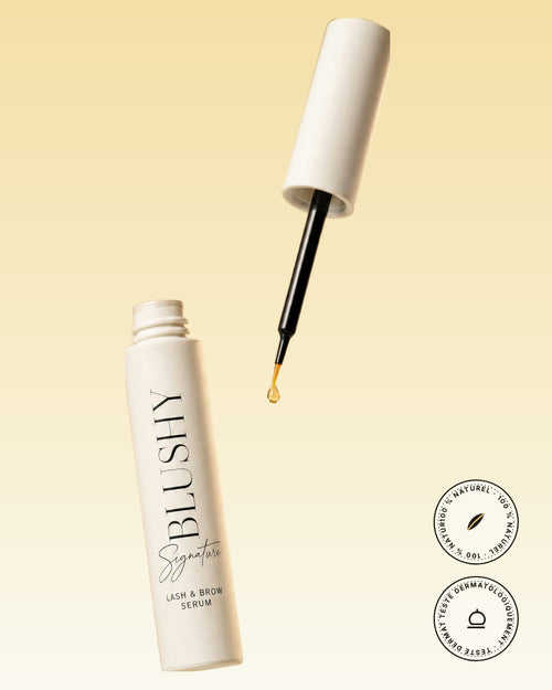 Sérum Cils & Sourcils Blushy Signature, flacon ouvert