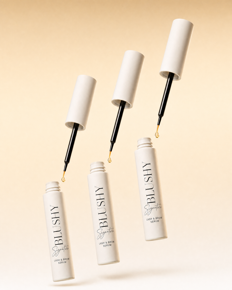 Pack Trio Blushy Signature, trois sérums ouverts